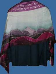 Hills Tallit - Front purple_s